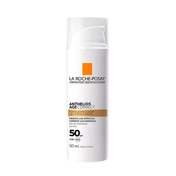 

Ежедневная фотокоррекция гиалуроновой кислотой Anthelios Age Correct Spf50 La Roche Posay, 50 ml