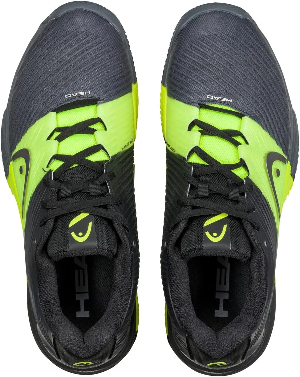Мужские теннисные кроссовки HEAD Revolt Pro 4.0 Clay, Black Yellow — фото 4