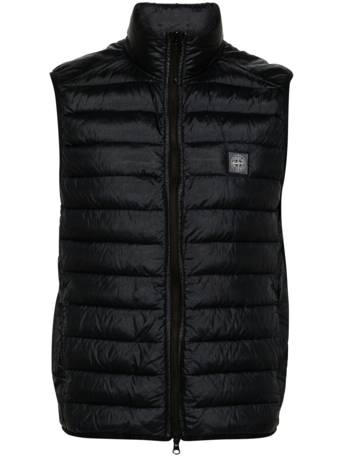 

Stone Island дутый жилет Loom Woven Chambers, синий