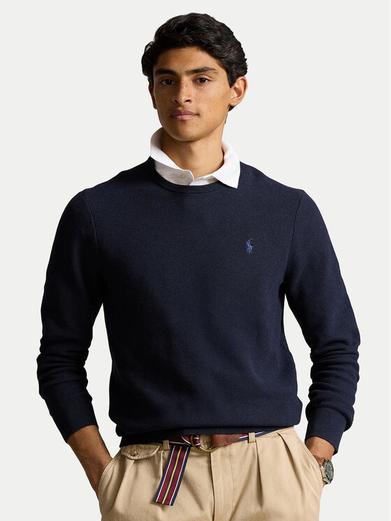 Свитер regular fit 710918163001 Polo Ralph Lauren, синий