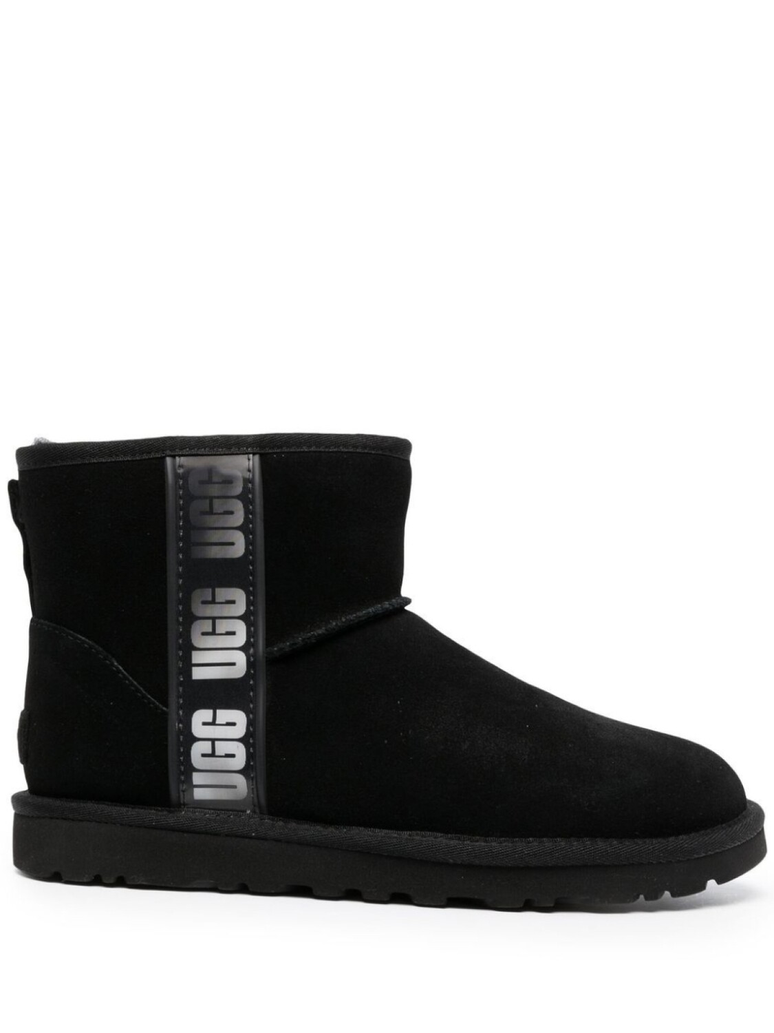 Угги UGG Classic Mini с логотипом, черный