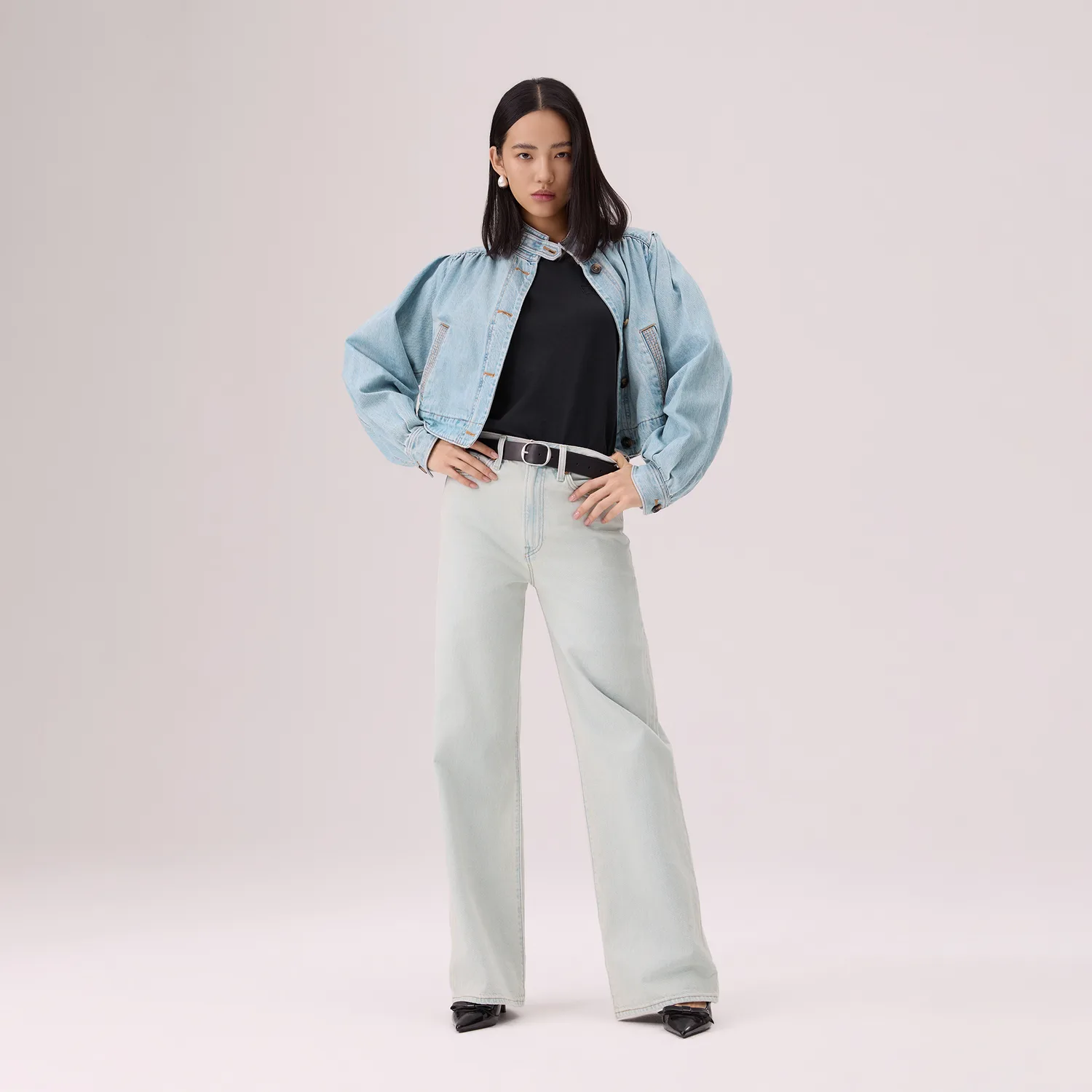 Levis Джинсы Women's Light Blue Moderate Wide Leg — фото 4
