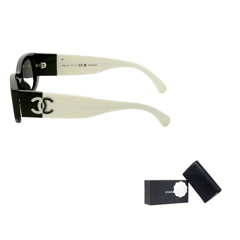 

CHANEL Неправильной формы солнцезащитные очки унисекс черные, Black, Asia Version CH5525A-1656/T8