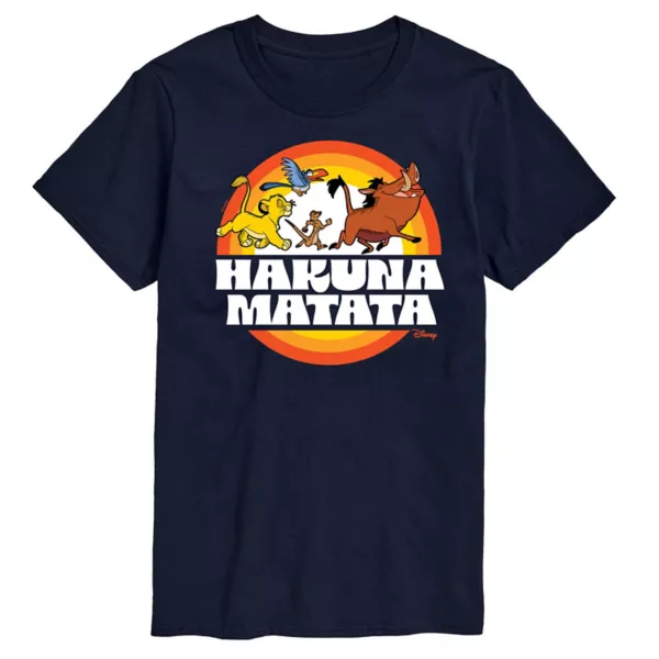 

Мужская футболка с рисунком «Король Лев» Hukana Matata Disney, синий