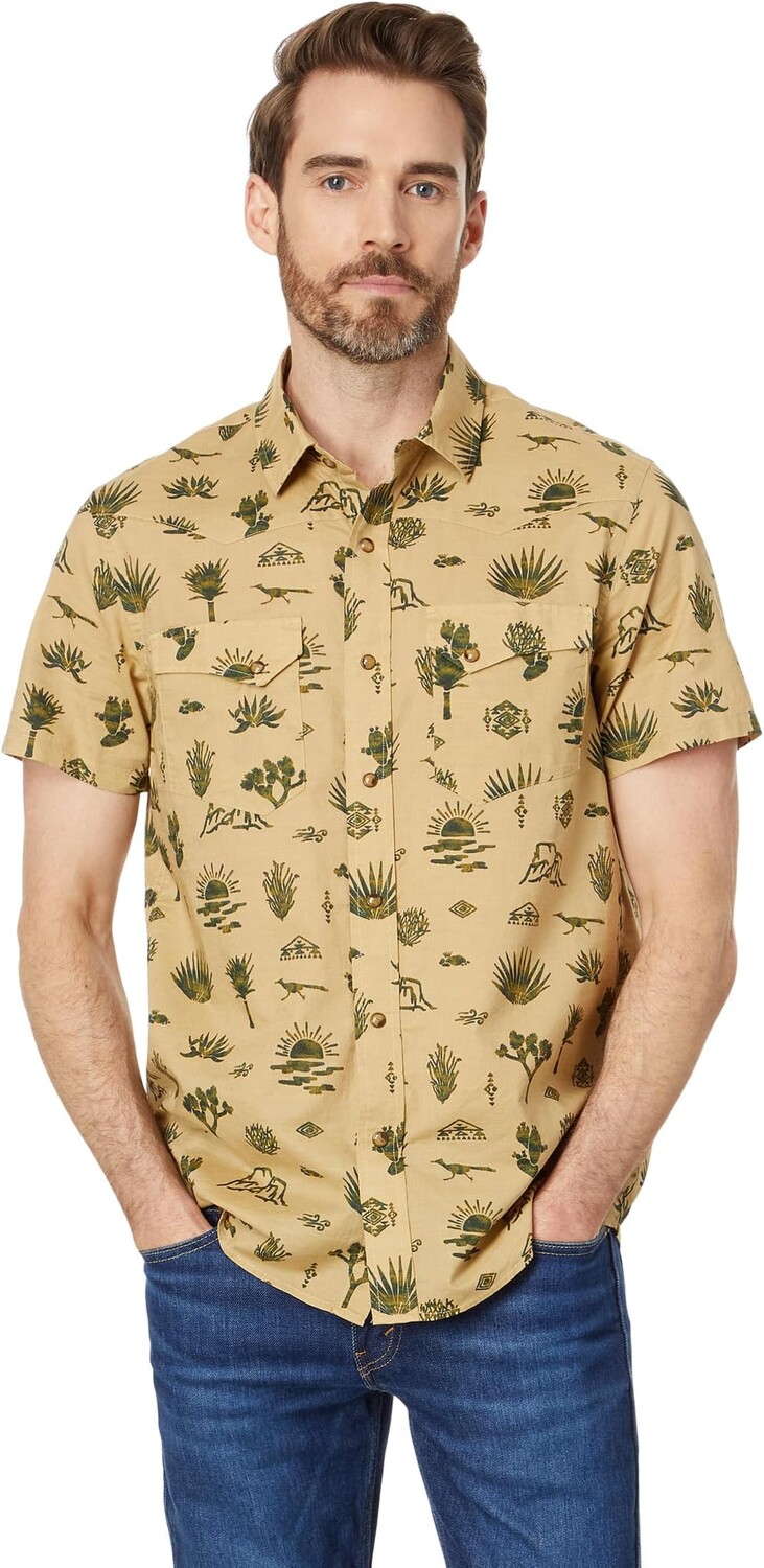 

Рубашка Pendleton Laramie Shirt Short Sleeve, цвет Yuca Valley Tan