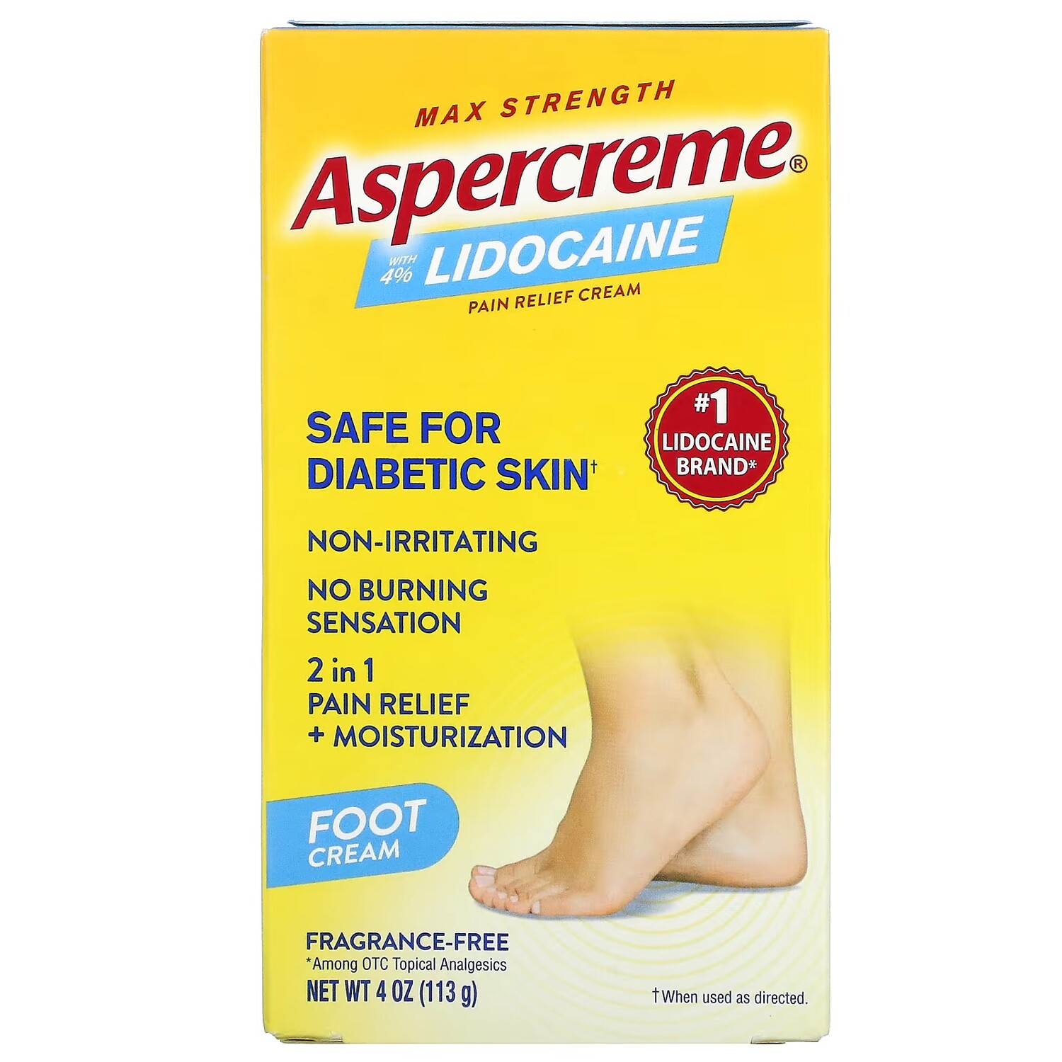 

Обезболивающий крем для ног Aspercreme без отдушек, 113 г