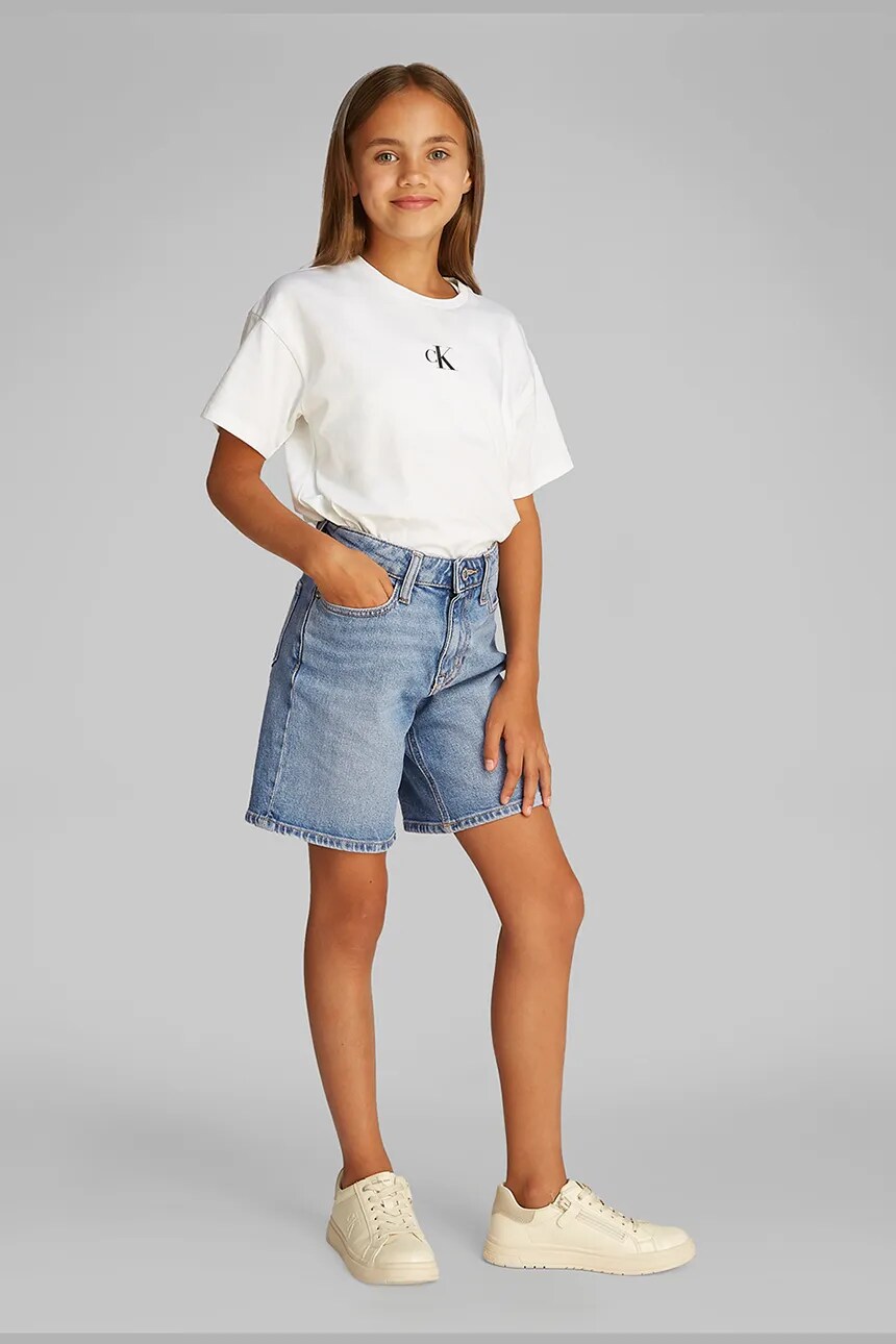 

Детские джинсовые шорты Calvin Klein Jeans, синий