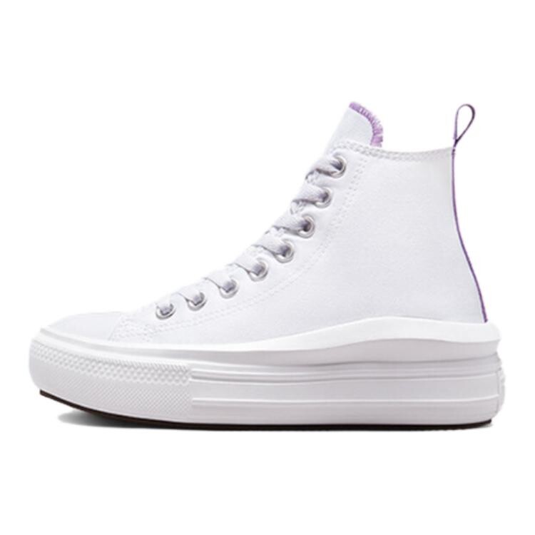 

Chuck Taylor All Star Move Platform Hi White Pixel Purple GS Converse, белый
