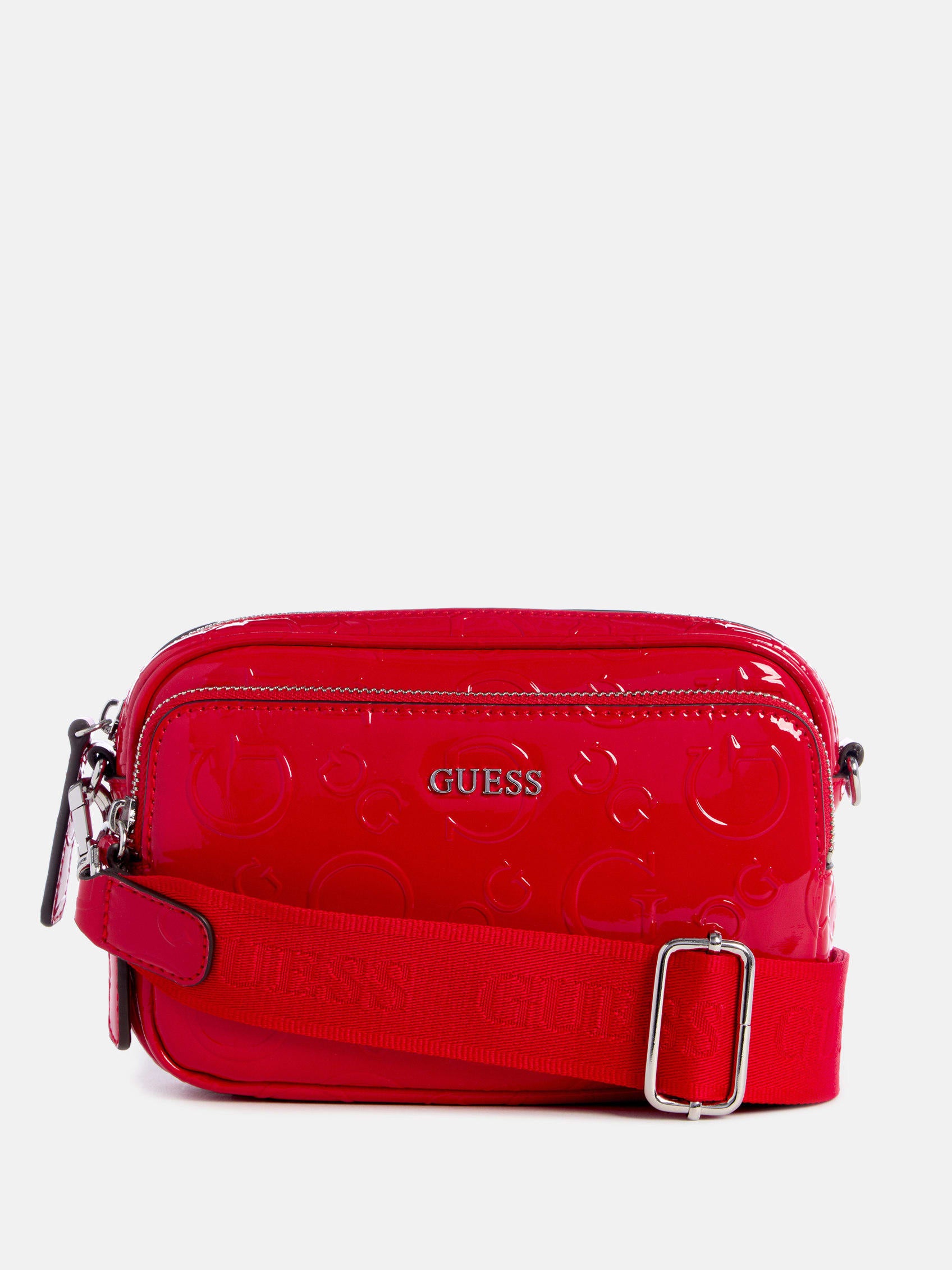 

Мини-сумка с тисненым логотипом Muir Guess Factory, красный