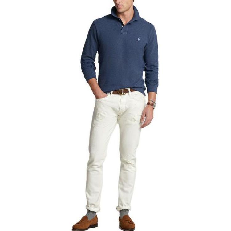 Polo Ralph Lauren Мужская рубашка-поло SS23, синяя — фото 4