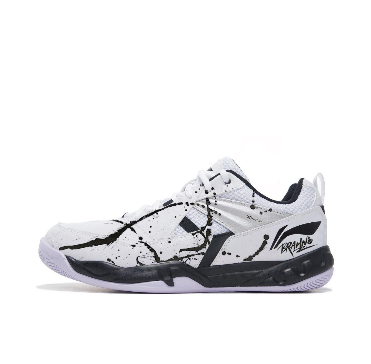 

LINING Мужские бадминтонные кроссовки Koba Pixel Wuxia низкие, амортизирующие, износостойкие, черно-белые