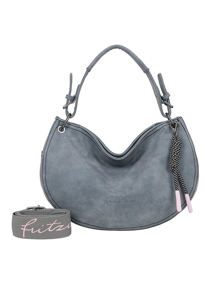 

Наплечная сумка Fritzi aus Preußen, цвет blaugrau - (b)39,5 x (h)30 x (t)13 cm