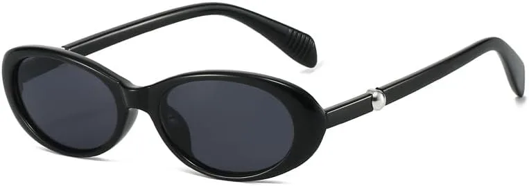 

Солнцезащитные очки для мужчин и женщин - защита UV400 - овальная маленькая оправа с цветными линзами для занятий спортом на открытом воздухе и вождения QWBSER, 1