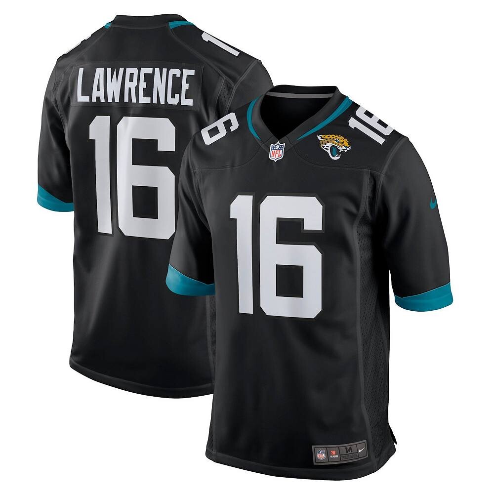 

Мужское джерси Nike Trevor Lawrence Black Jacksonville Jaguars Alternate Player Game, цвет Jag Black