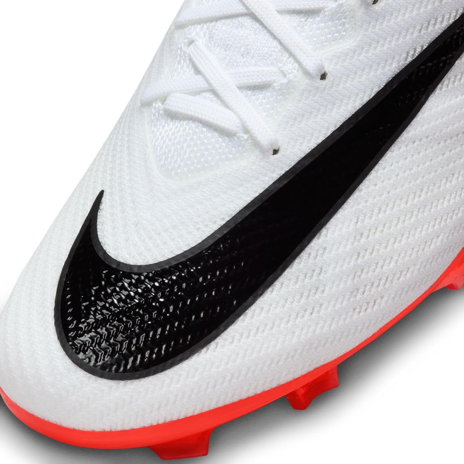Мужские футбольные низкие кроссовки Nike, Bright Crimson White Black — фото 4