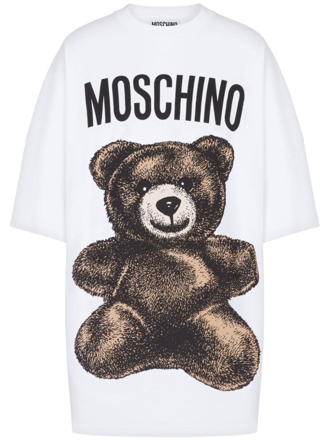

Футболка с принтом Teddy Bear Moschino, белый