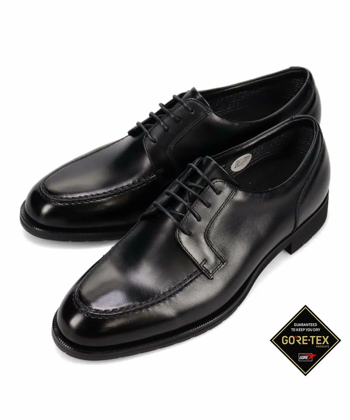 Туфли Gore-Tex Wingtip U-Tip Mocha Business Shoes Madras Walk, black