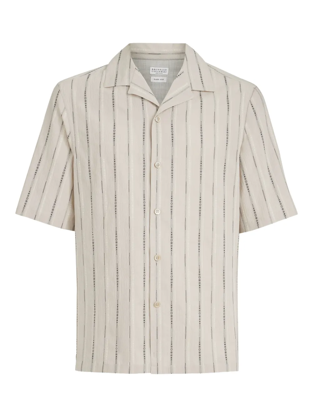 

Рубашка с короткими рукавами Brunello Cucinelli, серый