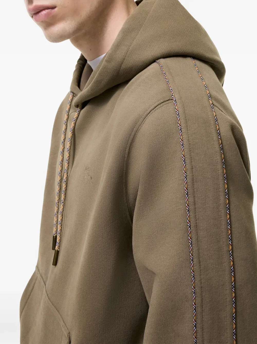 Толстовка Burberry Хлопковая с клетчатым узором, коричневый — фото 3