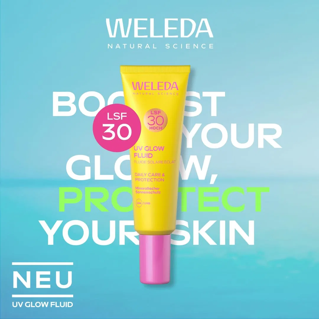 Солнцезащитный флюид для лица «Bio Glowy UV Fluid SPF 30» от WELEDA Weleda — фото 2