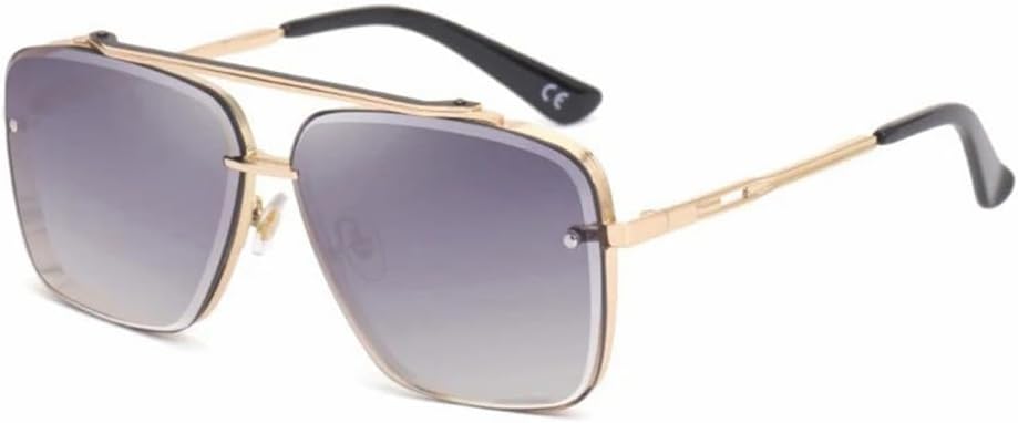 

Большие солнцезащитные очки для мужчин в стиле панк, металлическая оправа, солнцезащитные очки для женщин и мужчин для активного отдыха, защита от ультрафиолета UV400 MTZJH, 1