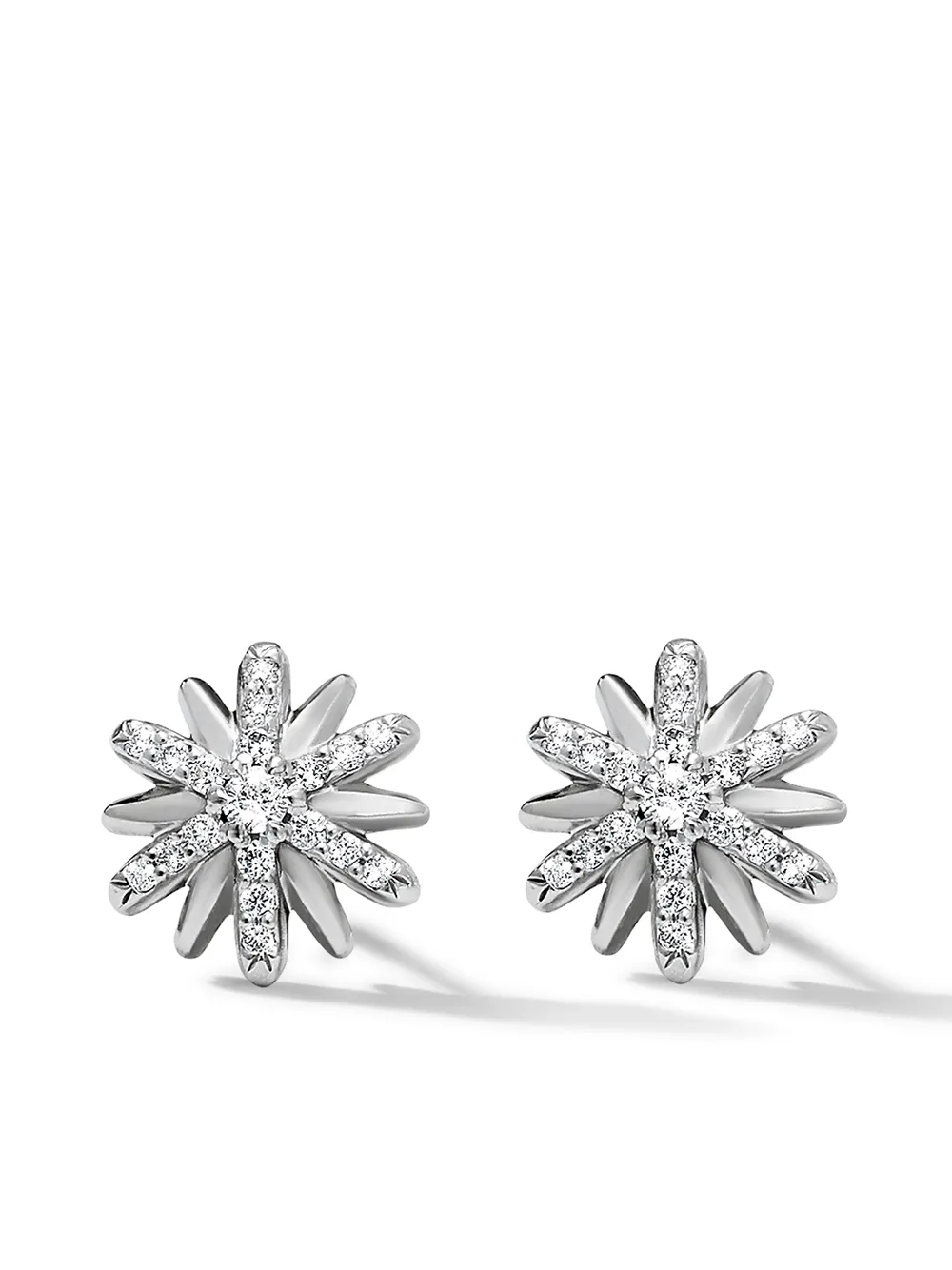 

Серебряные серьги-гвоздики Petite Starburst с бриллиантами (10 мм) David Yurman, серебяный
