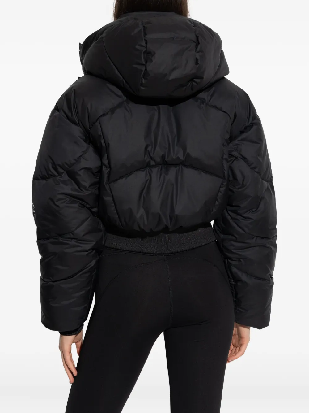 Стеганая куртка с капюшоном adidas by Stella McCartney, черный — фото 4