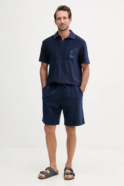 Поло хлопок SUMMER Tommy Hilfiger, синий — фото 2