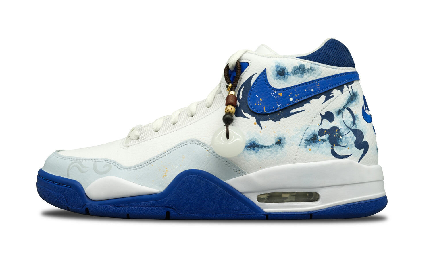 

Кроссовки Nike Flight Legacy Vintage Basketball, белый/синий/серый/голубой