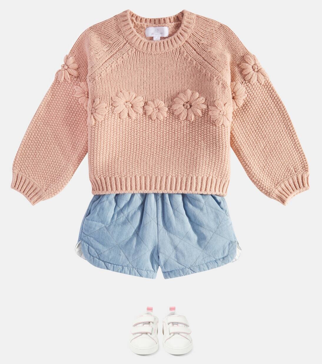 Кроссовки из кожи Funnyto Scratch Christian Louboutin Kids, цвет bianco/calipso — фото 2