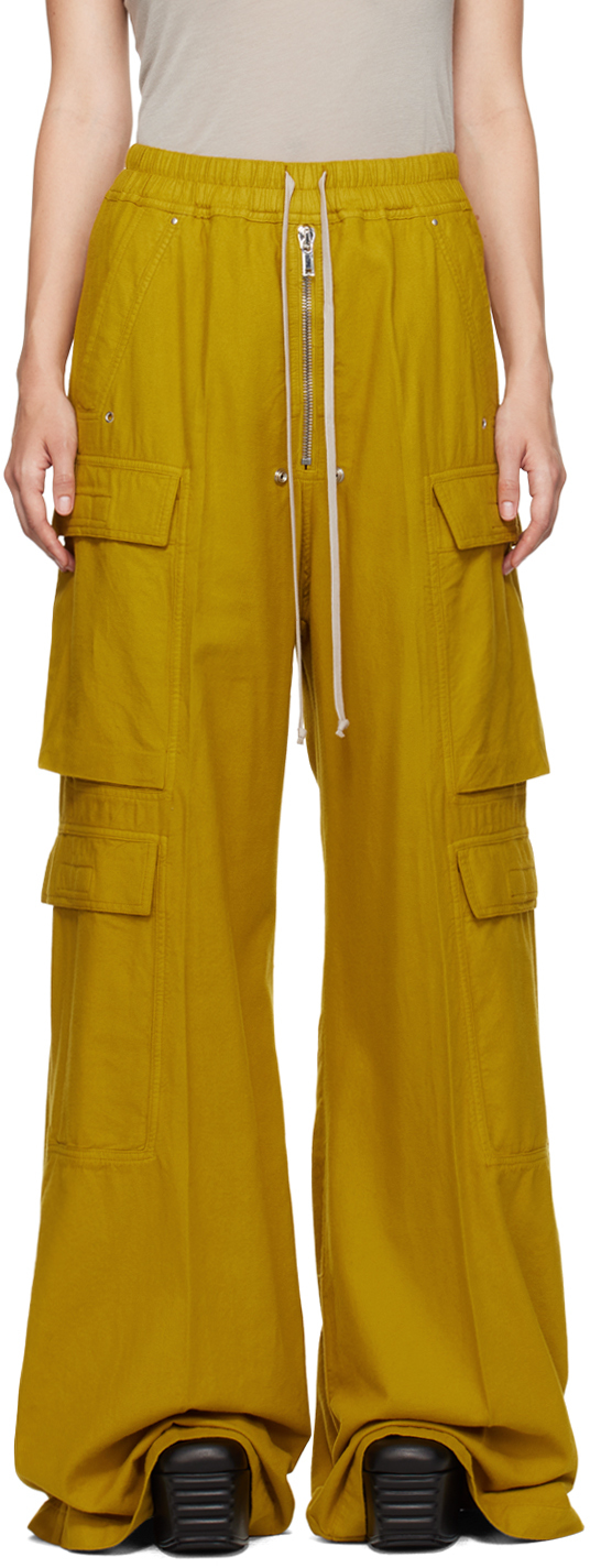 

Желтые брюки Porterville Double Cargo Jumbo Belas Rick Owens DRKSHDW