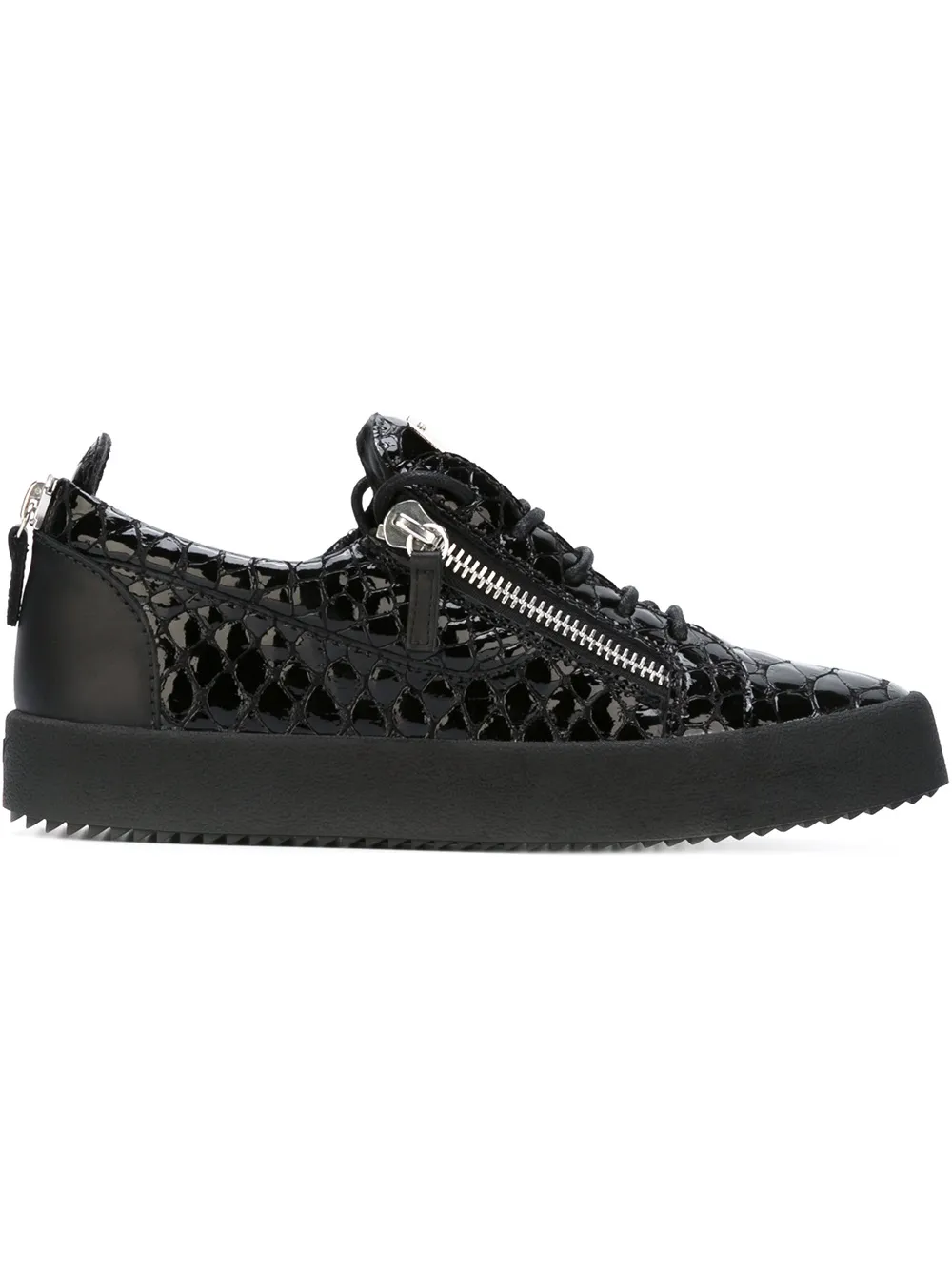

Кеды с боковыми молниями Giuseppe Zanotti, черный