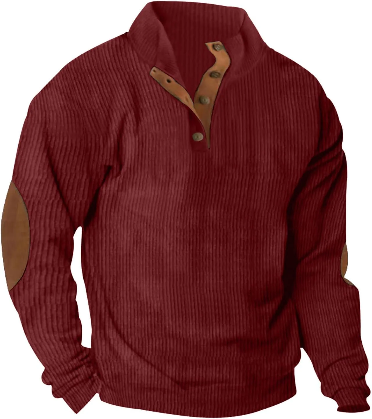 

Футболка для мужчин Long Sleeve Corduroy Henley, 2024, легкая Muscularfit