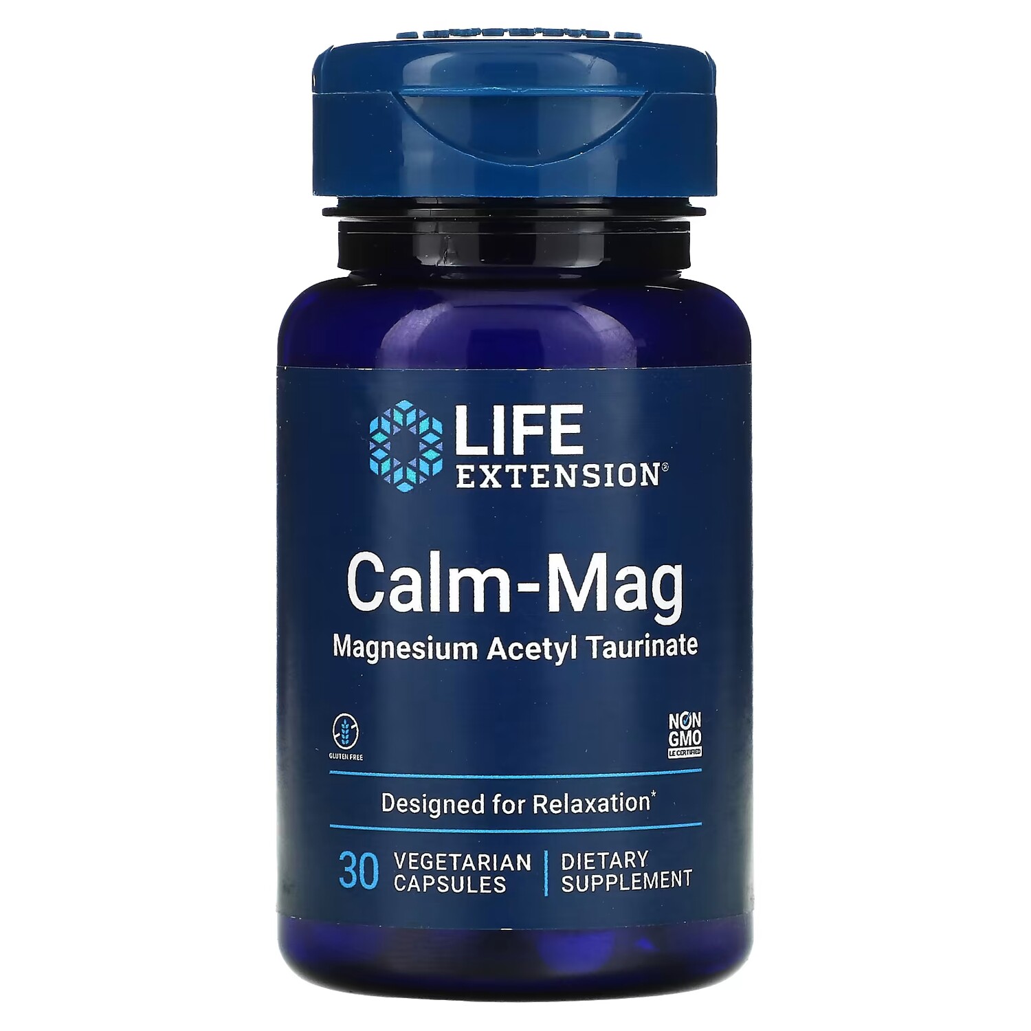 

Ацетилтауринат магния Life Extension Calm-Mag, 30 капсул