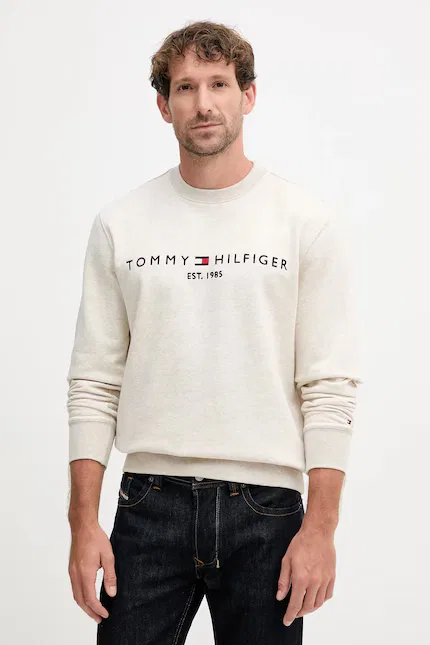 Худи классический крой Tommy Hilfiger, бежевый