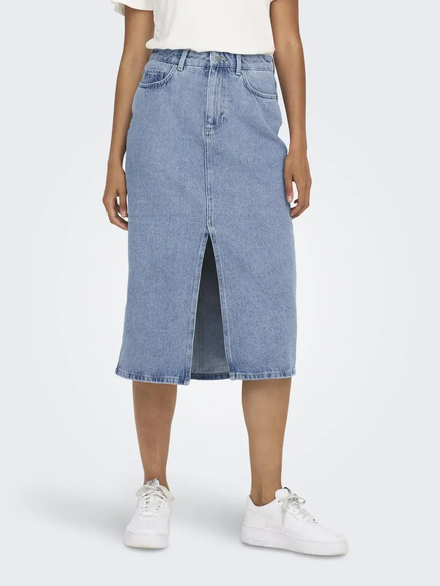 

Only джинсовая юбка "ONLBIANCA MIDI SKIRT DNM REA NOOS", голубой
