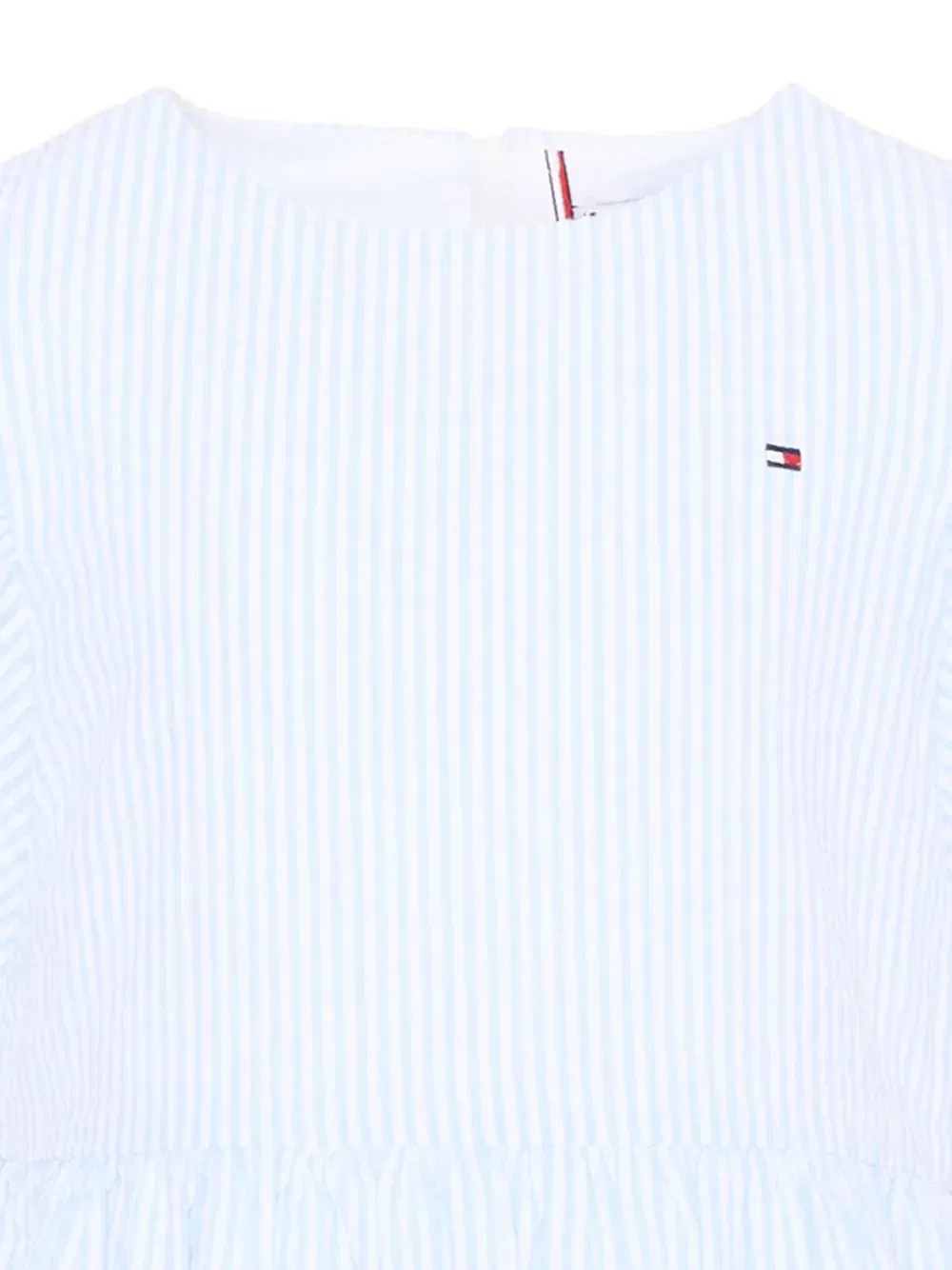 Платье с оборками и рукавами в полоску Tommy Hilfiger Junior, синий — фото 3