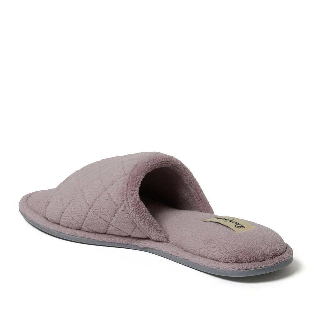 Dearfoams Стеганые женские шлёпанцы из микрофибры Dearfoams, цвет Muslin — фото 3