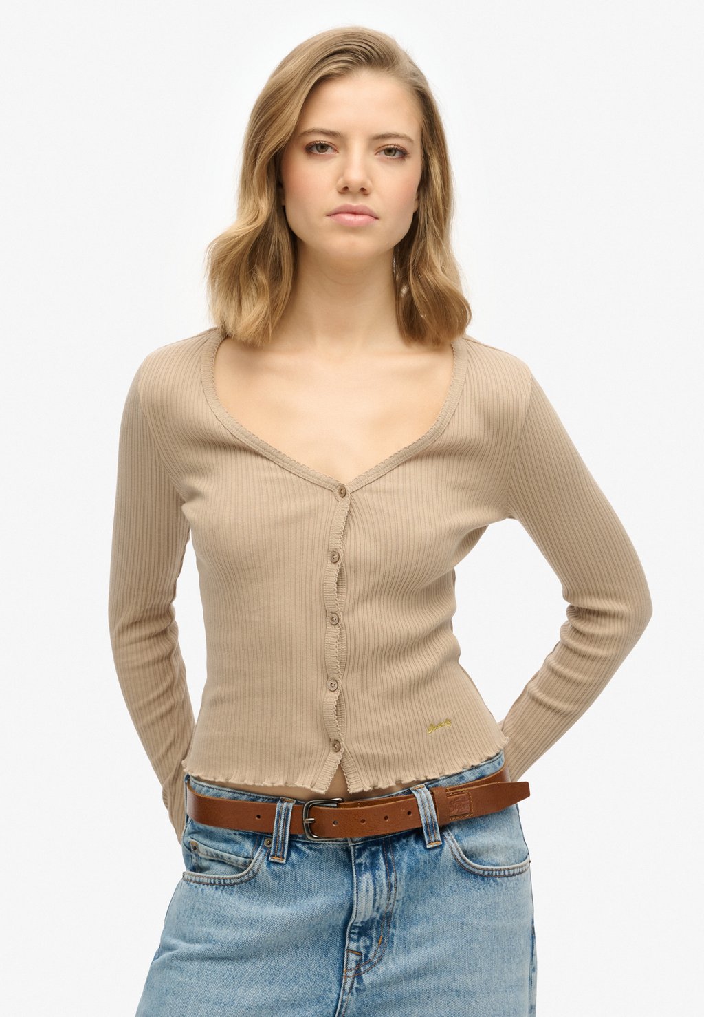 

Кардиган ESSENTIAL Superdry, серый