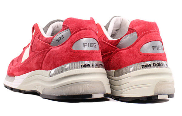 Кроссовки x kith 992 сделано в сша New Balance, красный — фото 3