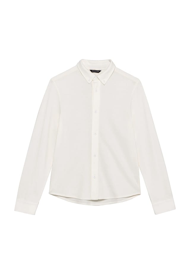 

Повседневная рубашка с длинным рукавом и воротником на пуговицах для детей Manguun, белый