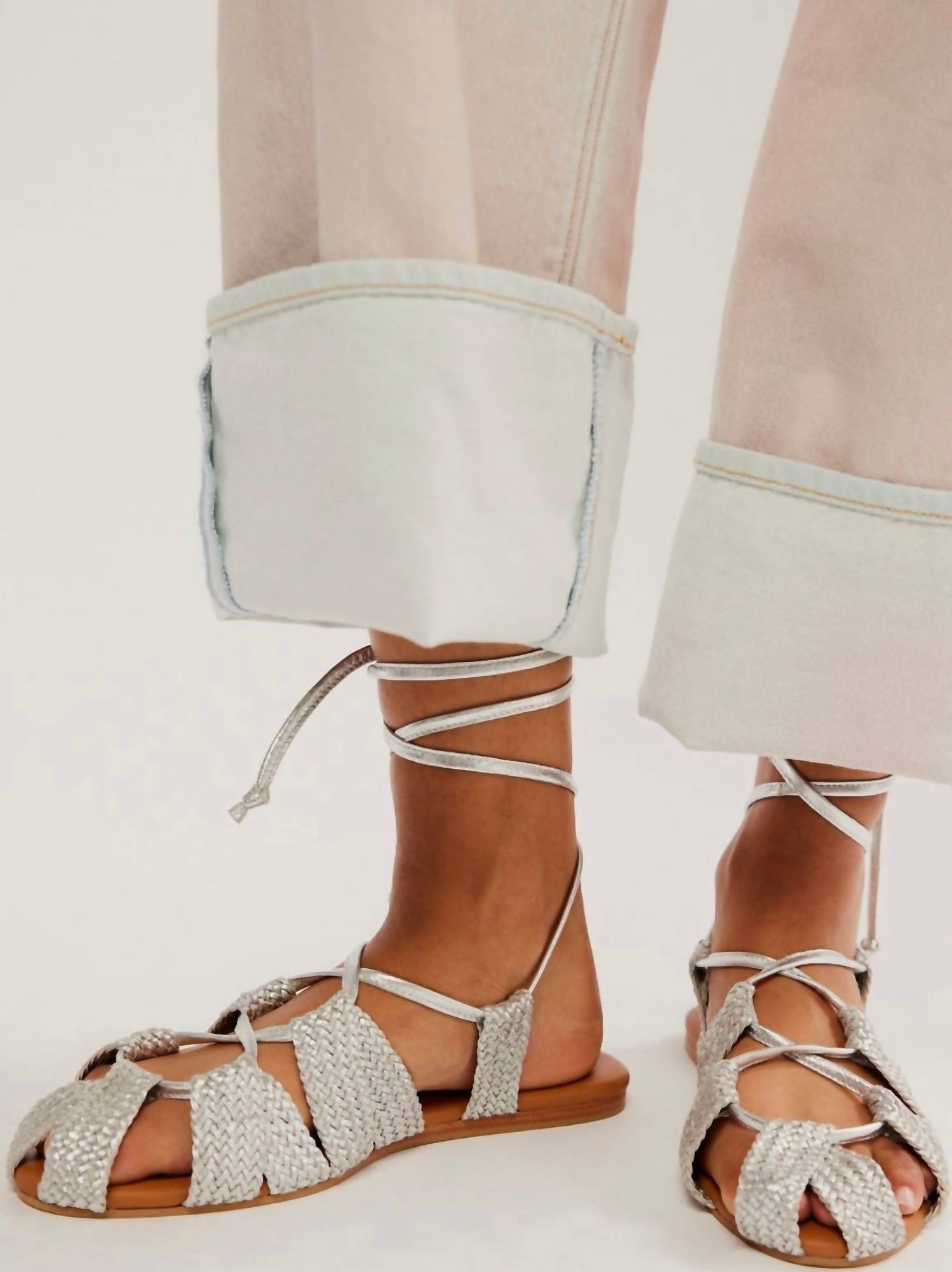 Женские балетки Sunny Gilly серые Free People, серый