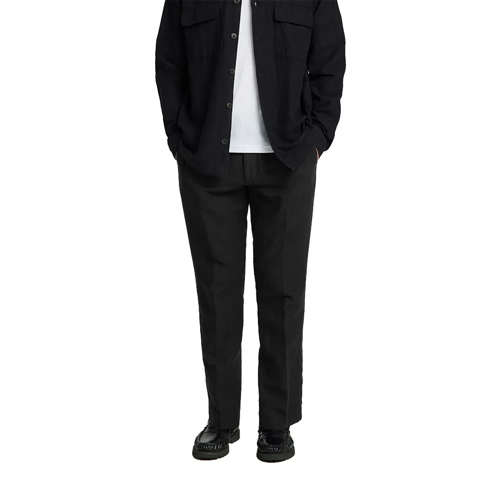 

Брюки Selected 196 Leroy Linen Straight Fit, черный