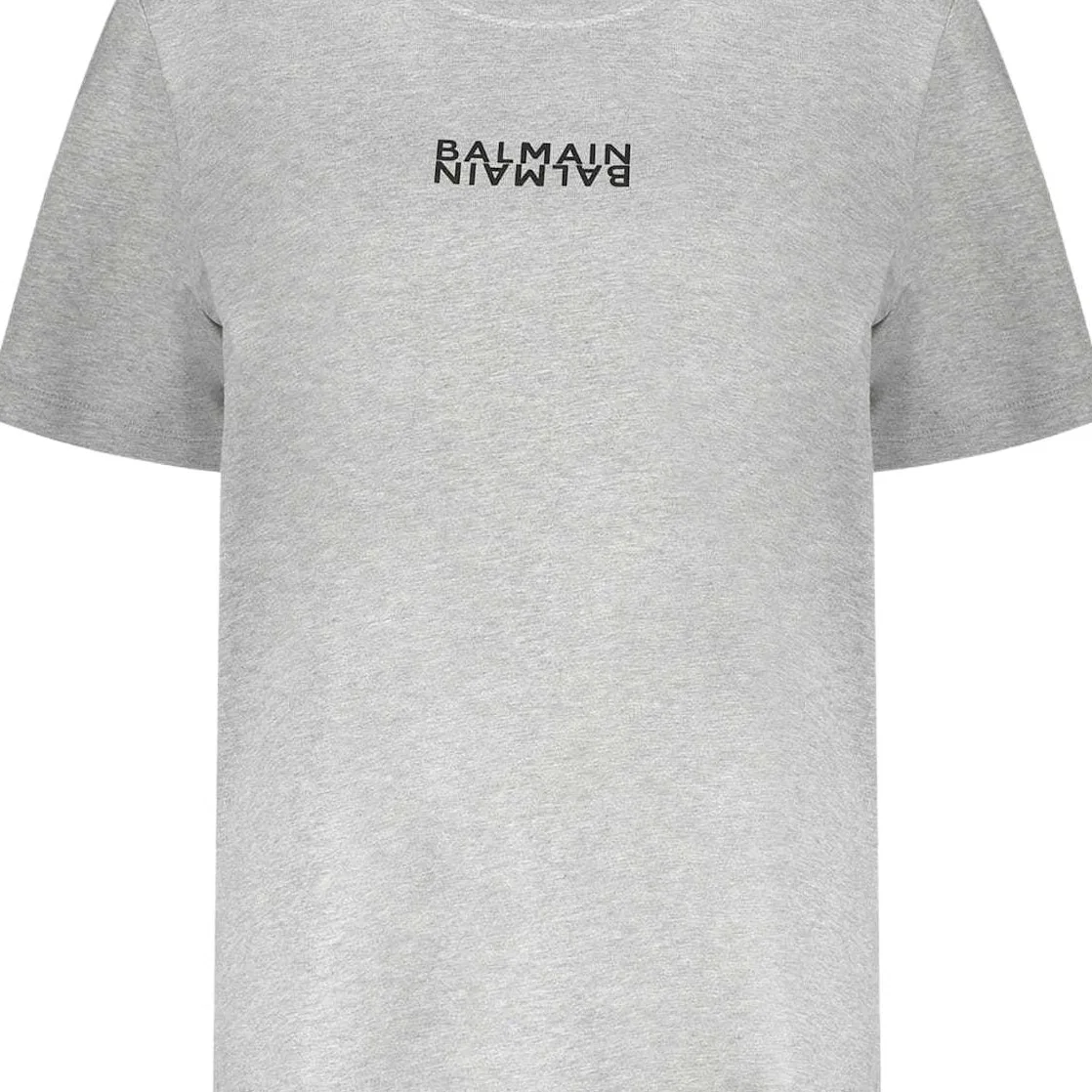 Футболка с логотипом BALMAIN, Gray — фото 4