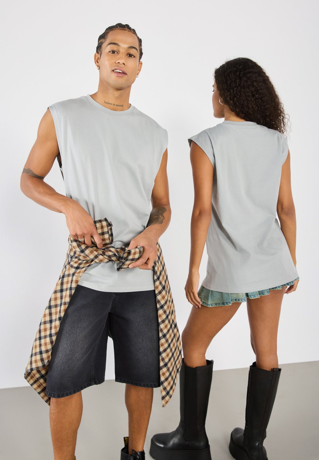 

Топ UNISEX YOURTURN, светло-серый