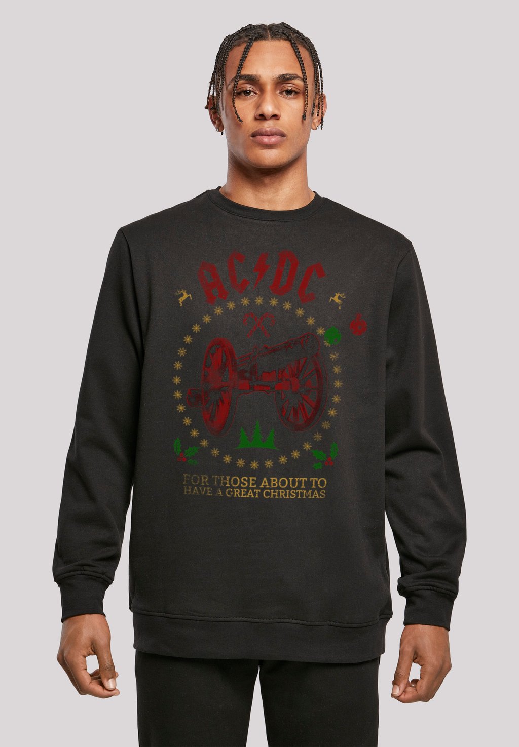 

Толстовка ACDC CHRISTMAS WEIHNACHTEN FOR THOSE F4NT4STIC, черный