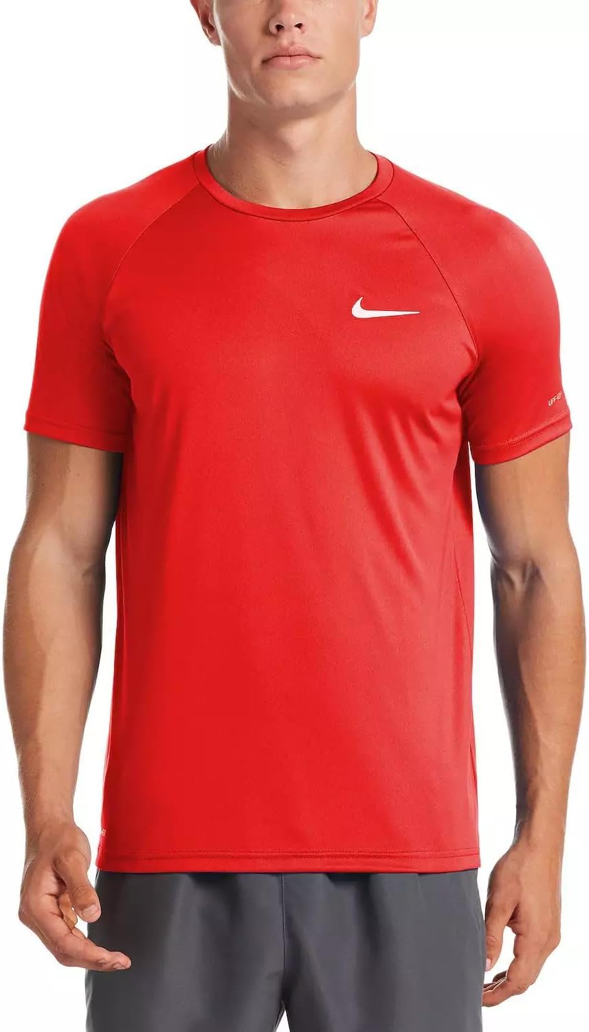 

Мужская футболка для плавания Nike Dri-FIT UPF 40+ Hydroguard, Hydro Red