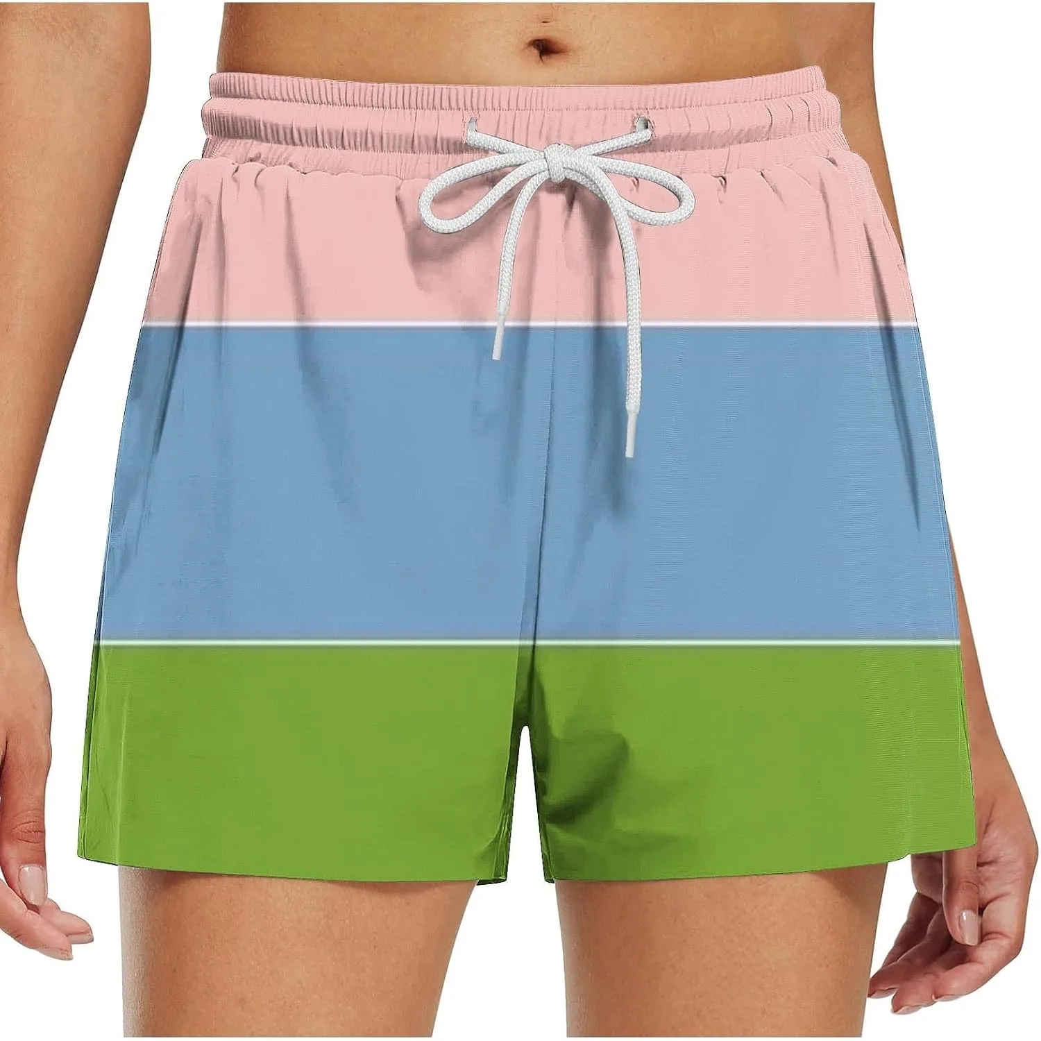 

Женские льняные шорты High Waisted BFAFEN