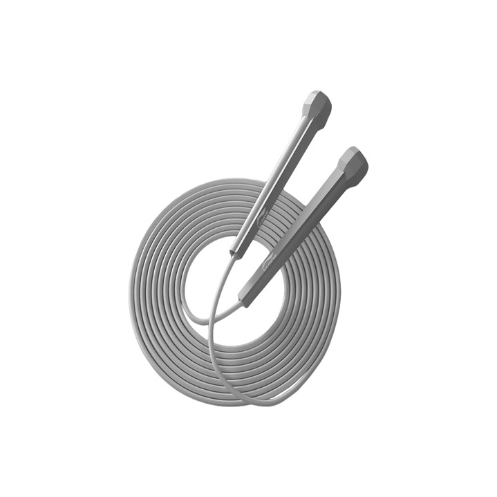 

Скакалка для фитнеса взрослым pvc трос pp контроллер 2,8 м LINING, серый