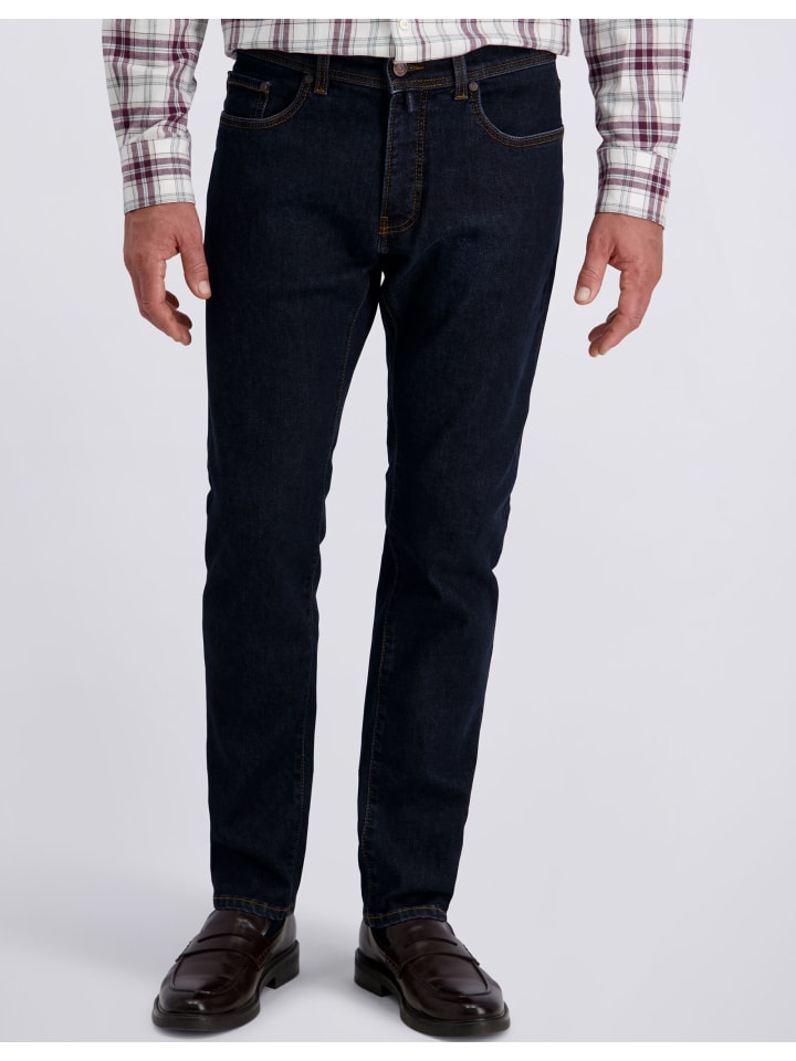 

Pierre Cardin Джинсы Lyon темно-синего цвета из необработанного волокна